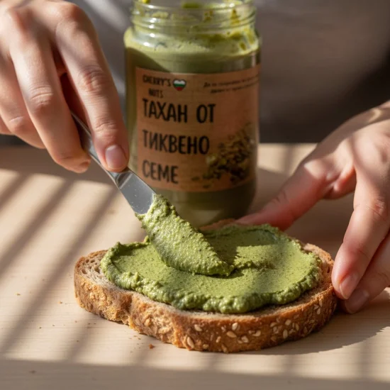 Тахан от тиквено семе - натурален продукт от 100% тиквено семе 700 гр.