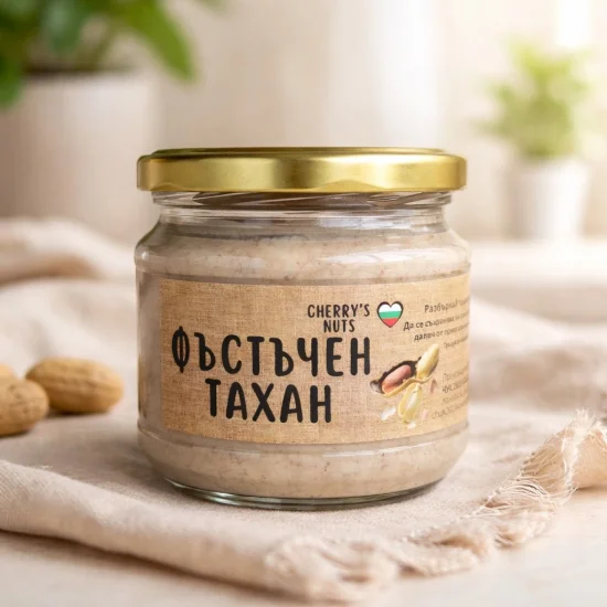 Тахани Фъстъчен тахан - натурален продукт от 100% фъстъци  300 гр.