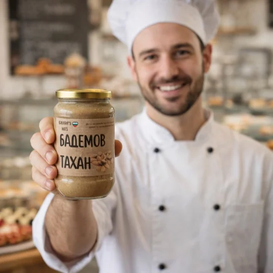 Бадемов тахан - натурален продукт от 100% бадеми 700 гр.