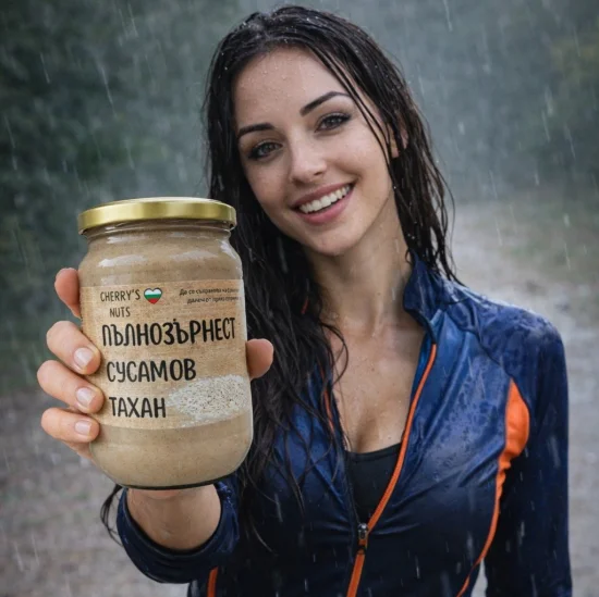 Пълнозърнест сусамов тахан - натурален продукт от 100% пълнозърнест сусам 700 гр.