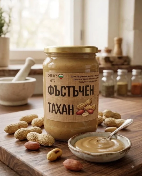 Тахани Фъстъчен тахан - натурален продукт от 100% фъстъци  700 гр.