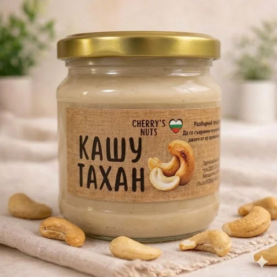 Тахани Тахан от кашу - натурален продукт от 100% кашу 300 гр.